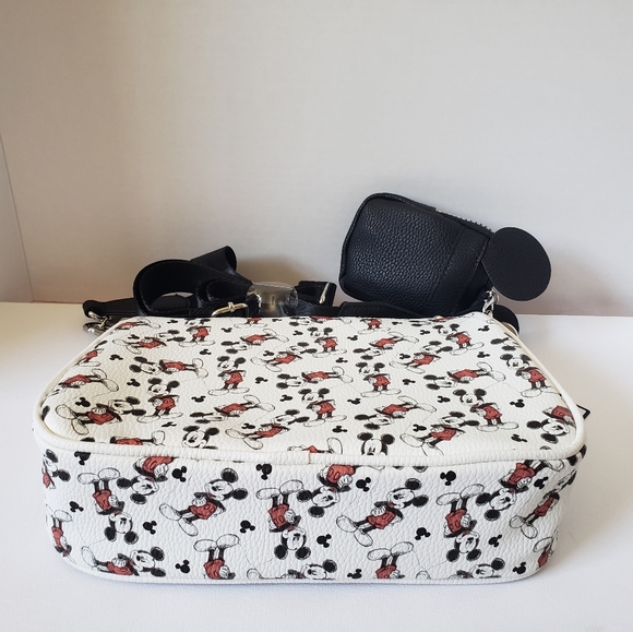 💝 Disney Mickey Mouse Sketch Crossbody Bag & Coin - Picture 5 of 8